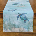 Sea Turtle Escape Table Runner - 72 Inches