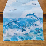 Dancing Dolphins Table Runner - 54 Inch