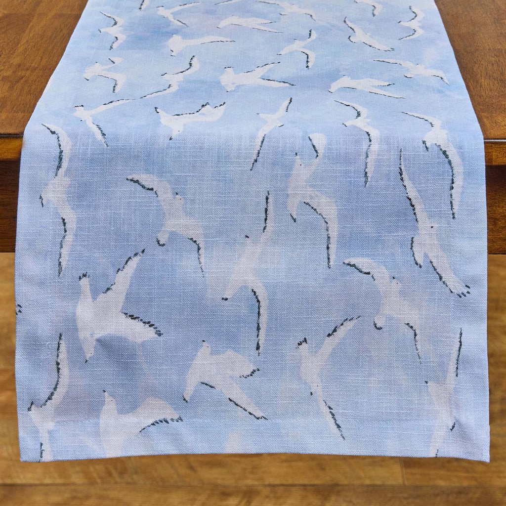 Gliding Seagulls Table Runner - 54 Inch