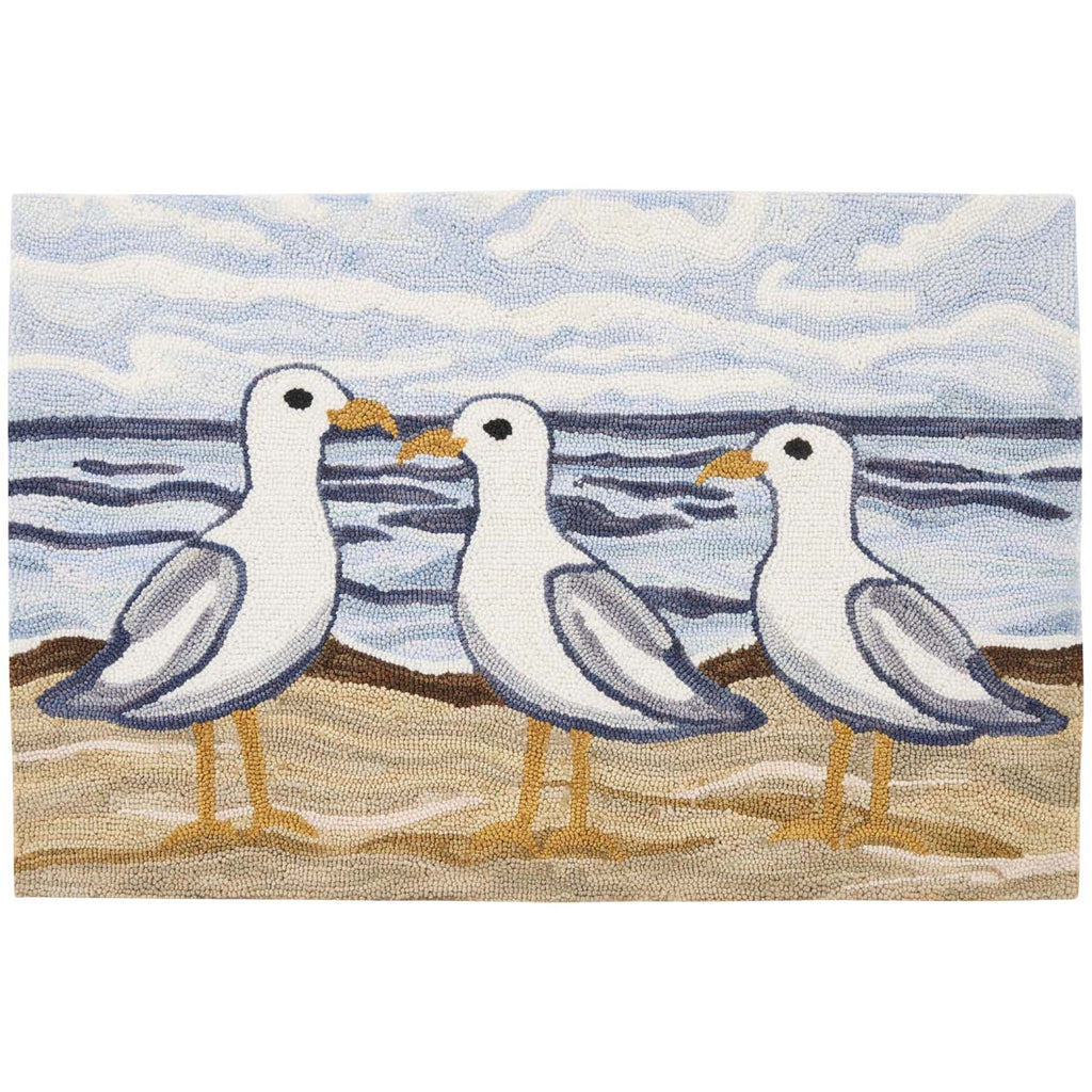 Coastal Watch Hooked Rug