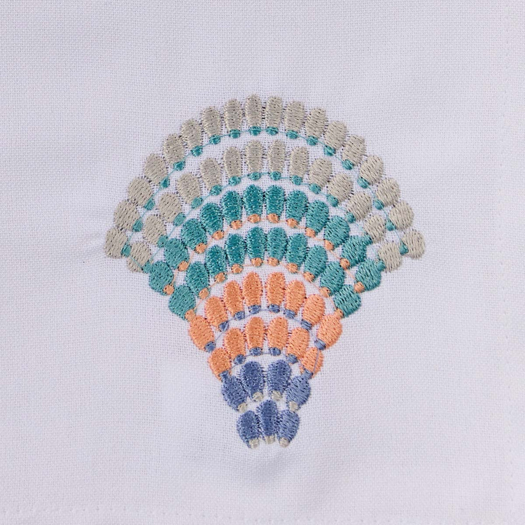 Ocean's Palette Embroidered Napkins - Set of 4