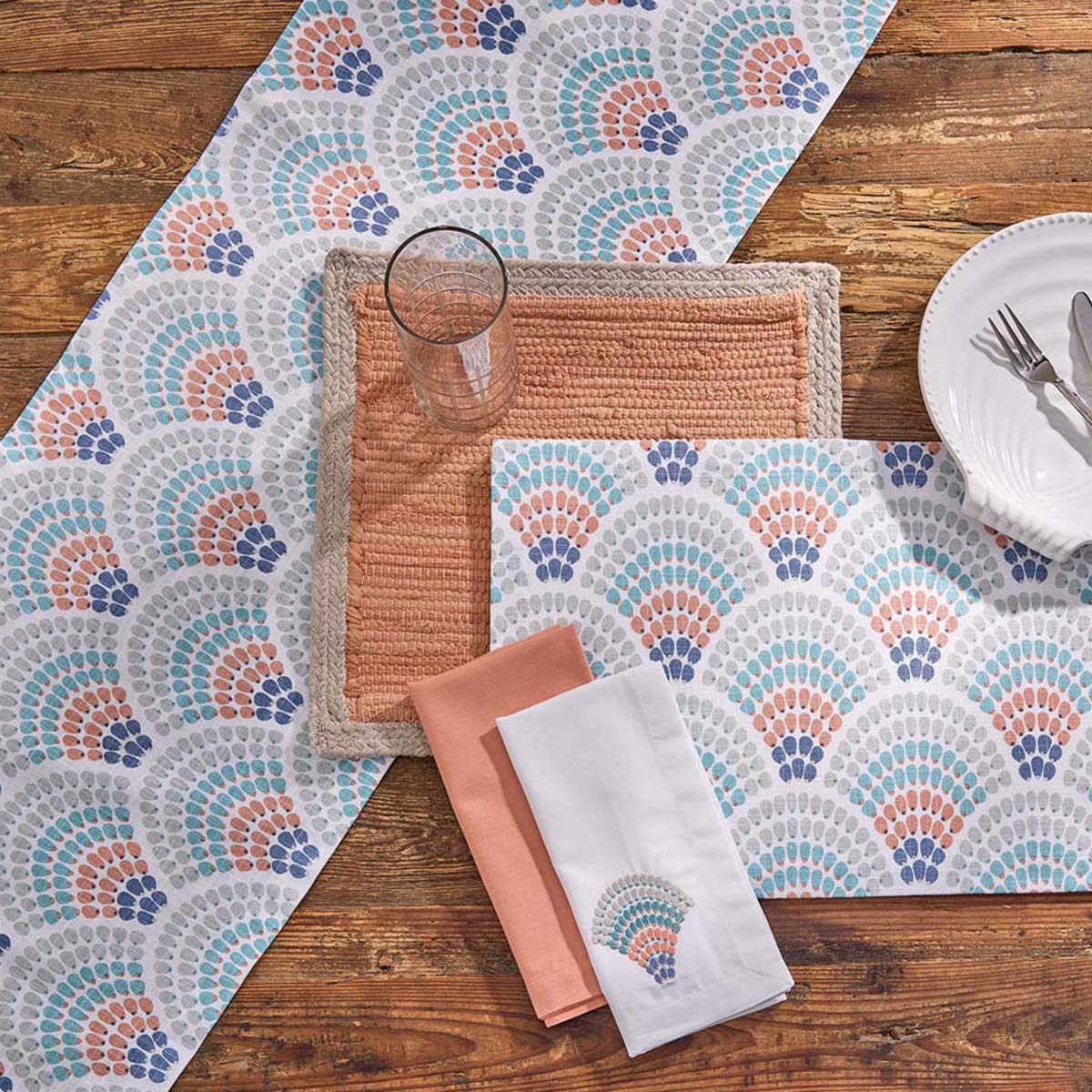Ocean's Palette Table Runner - 54 Inch
