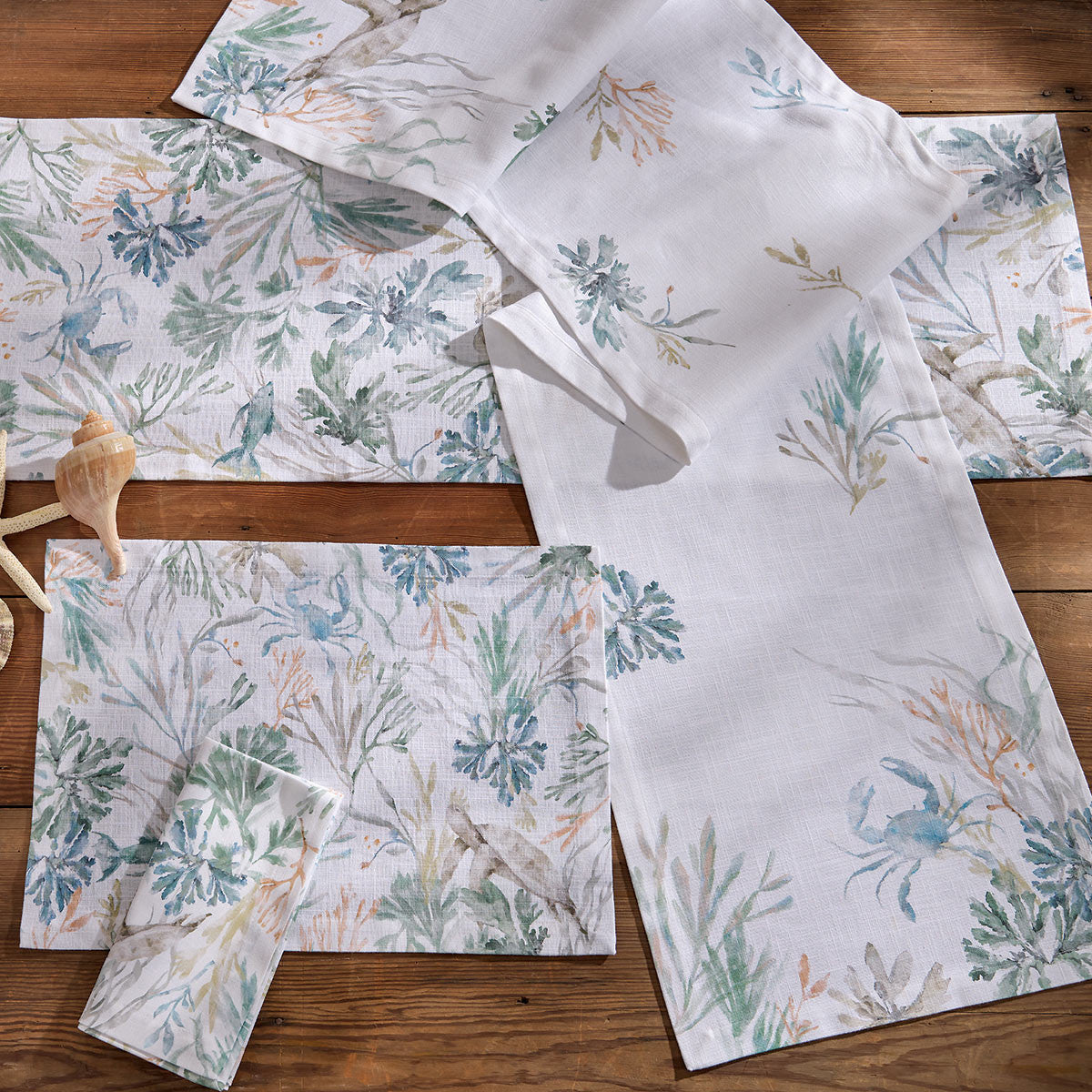 Seaweed Garden Table Runner - 72 Inch