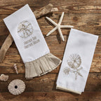 Sand Dollar Serenity Dishtowels - Set of 4