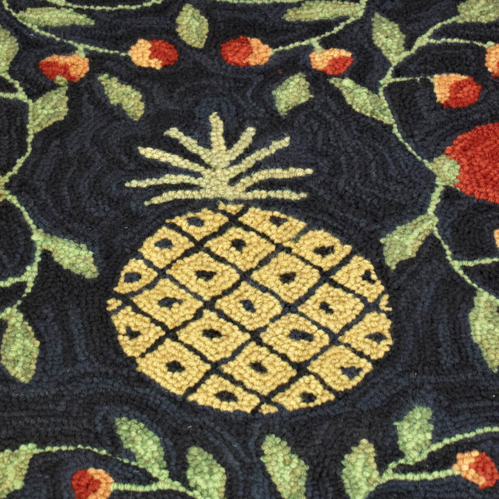 Floral Pineapple Hooked Runner