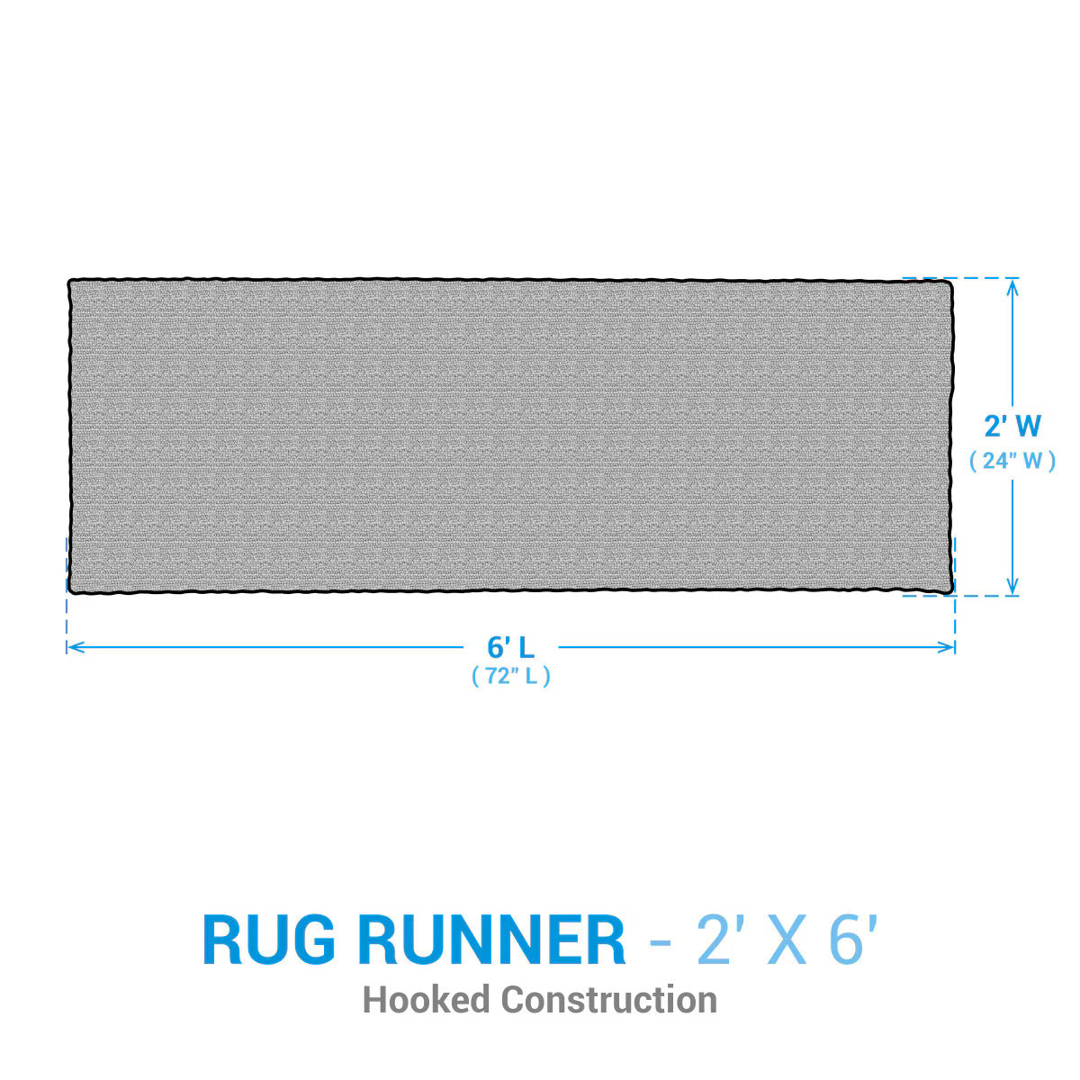 Floral Pineapple Hooked Runner