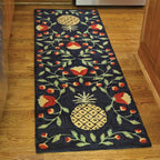 Floral Pineapple Hooked Runner
