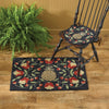 Floral Pineapple Hooked Chair Pad