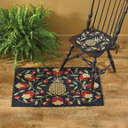 Floral Pineapple Hooked Chair Pad