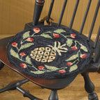 Floral Pineapple Hooked Chair Pad