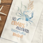Seaweed Garden Crabs Dishtowels - Set of 4