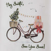 Santa's Bike Dishtowels - Set of 4