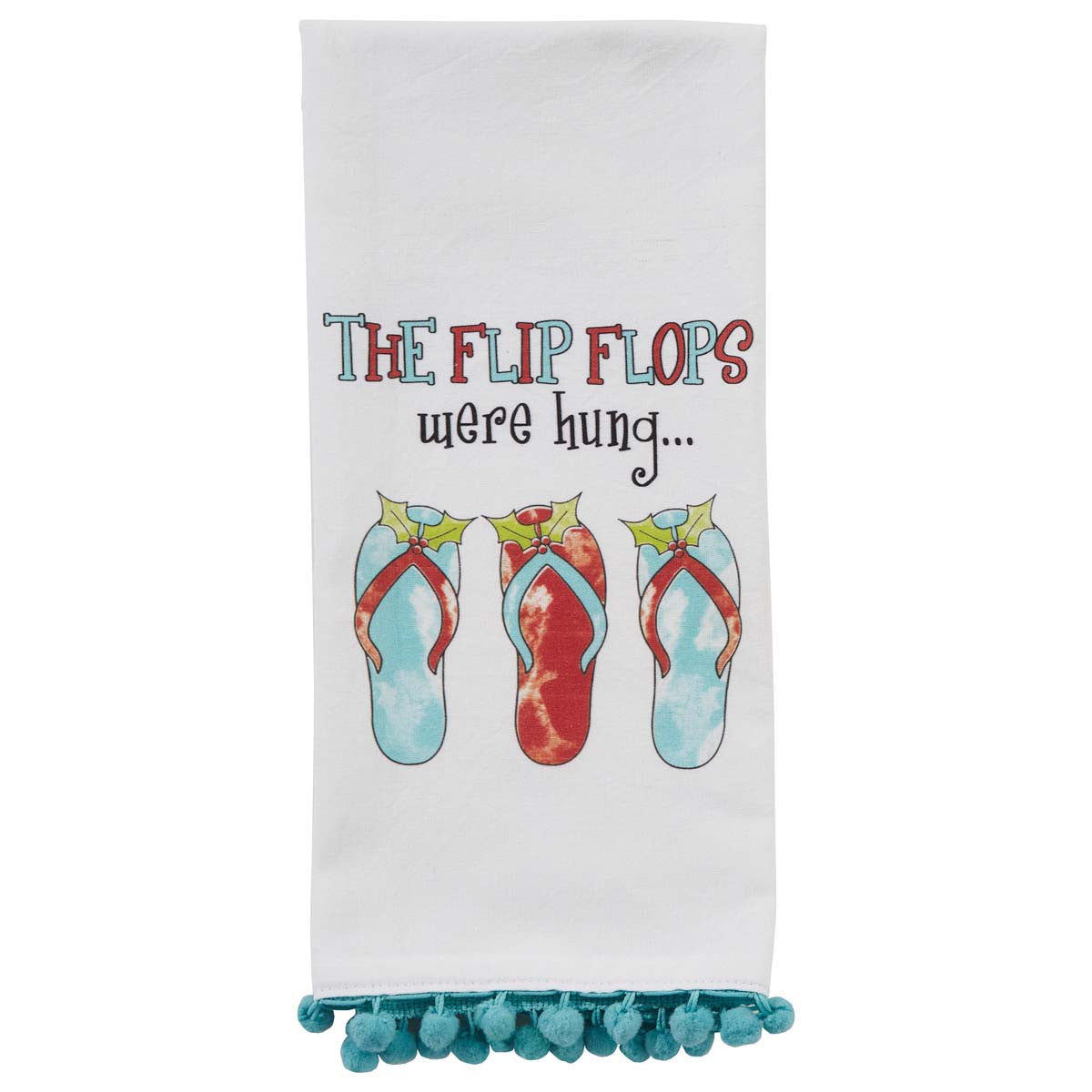 Holiday Flip Flop Dishtowel - Set of 4