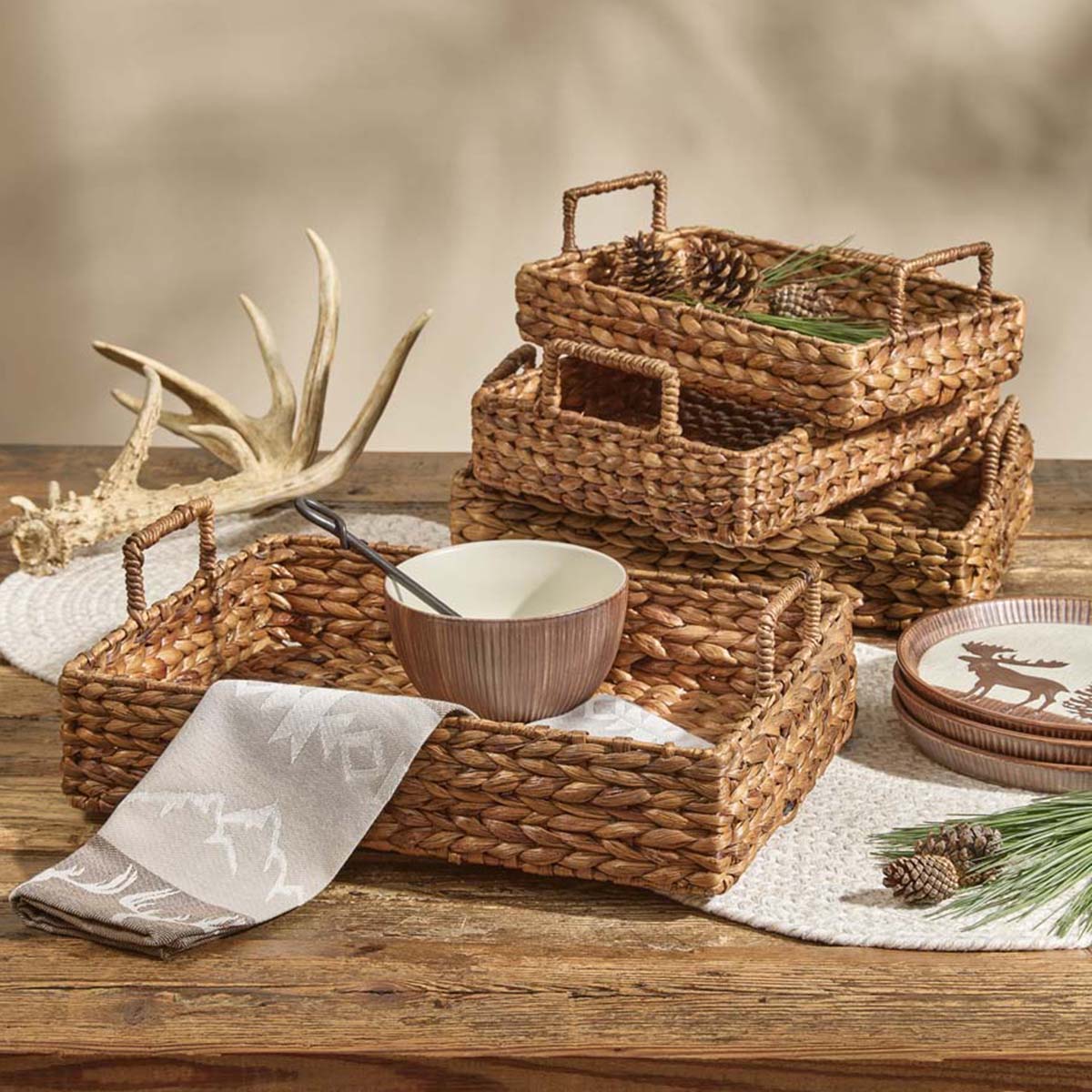 Hyacinth Baskets - Set of 4