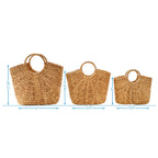 Bloom Woven Totes - Set of 3