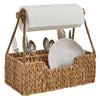 Seagrass Wicker Utensil & Paper Towel Caddy