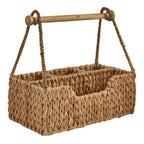 Seagrass Wicker Utensil & Paper Towel Caddy