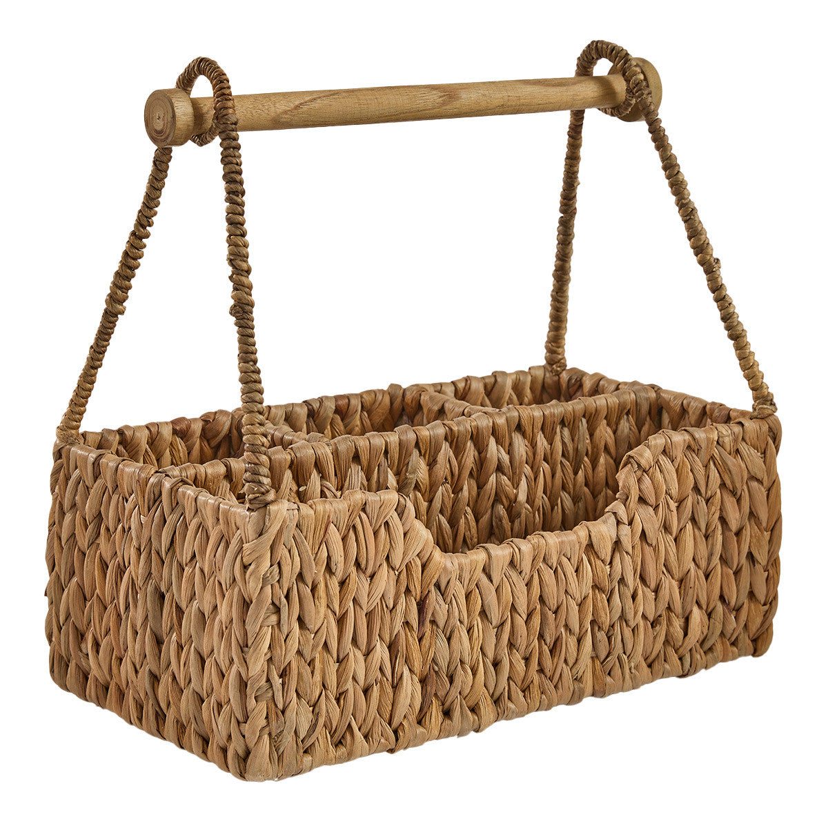 Seagrass Wicker Utensil & Paper Towel Caddy
