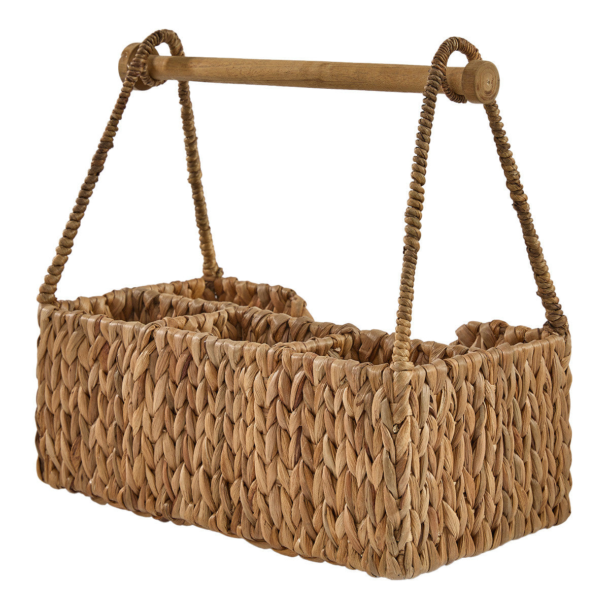 Seagrass Wicker Utensil & Paper Towel Caddy