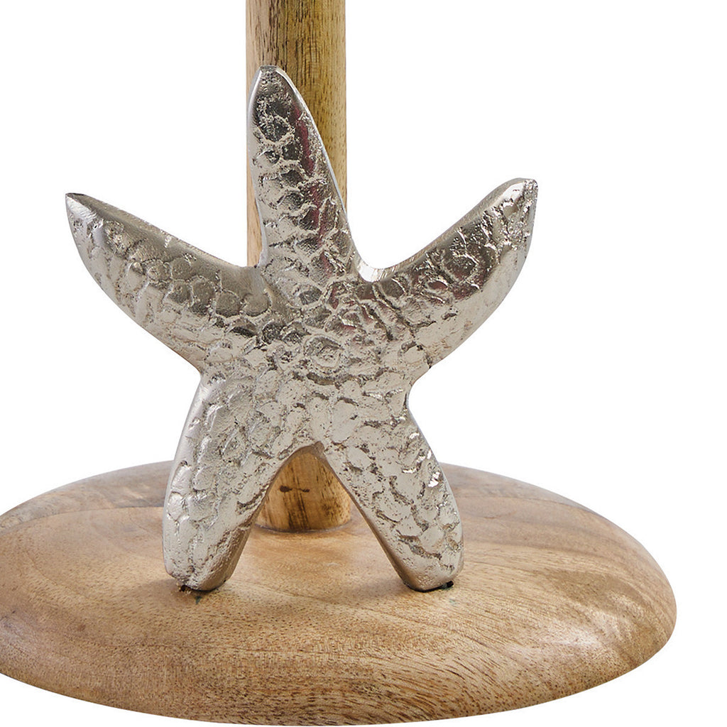 Silver Starfish Paper Towel Holder