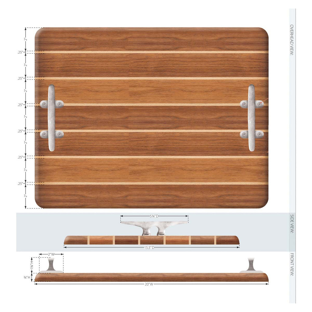Nautical Cleat Charcuterie Board