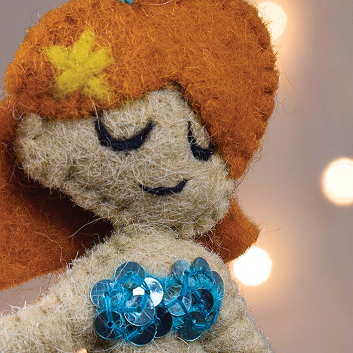 Sea Queen Felt Ornaments - Set of 4