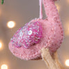 Felt Flamingo Ornaments - Set of 4
