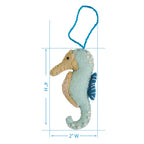 Oceanic Seahorse Felt Ornaments - Set of 4 - OUT OF STOCK UNTIL 09/17/2026