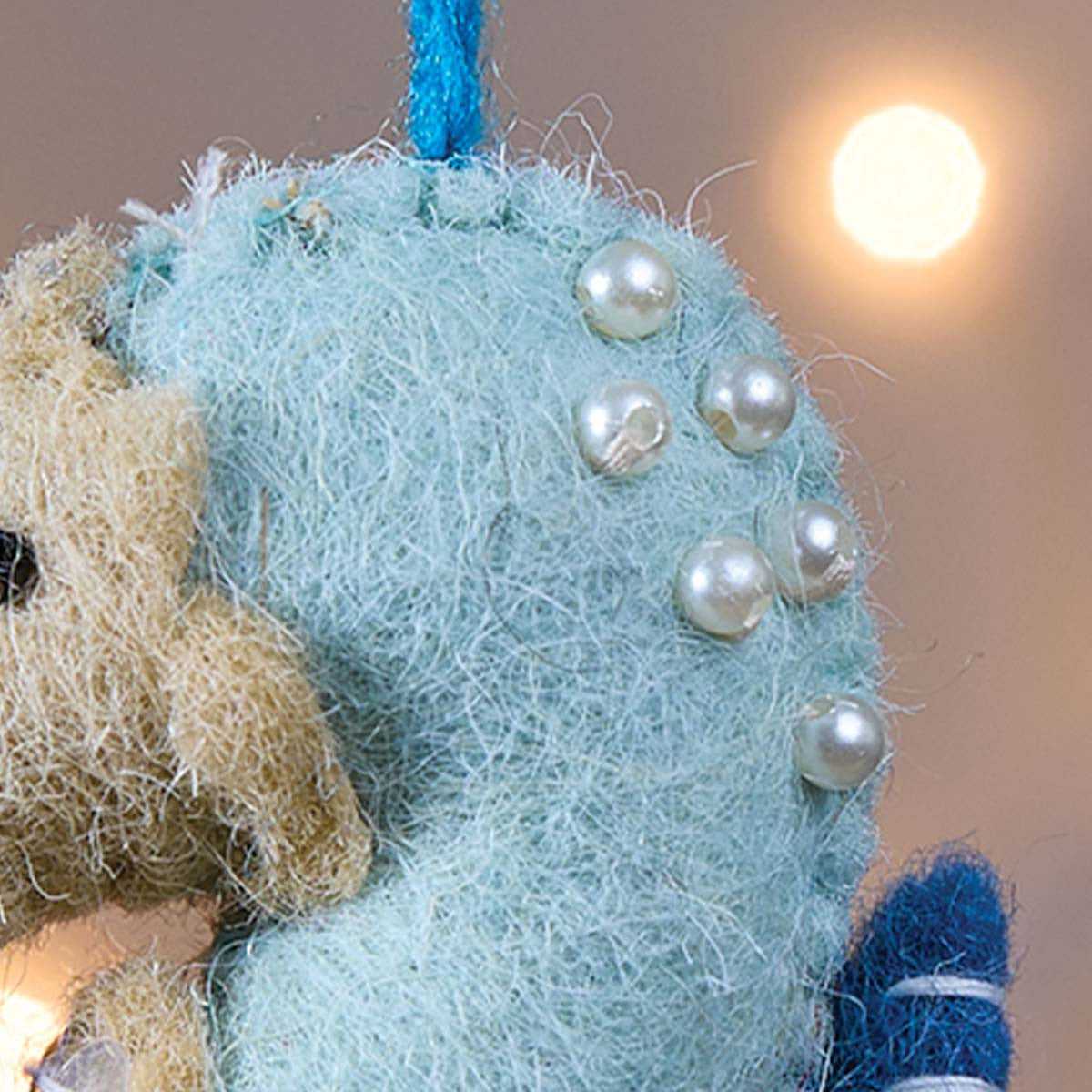 Oceanic Seahorse Felt Ornaments - Set of 4 - OUT OF STOCK UNTIL 09/17/2026
