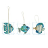Ocean Fish Felt Ornaments - Set of 3