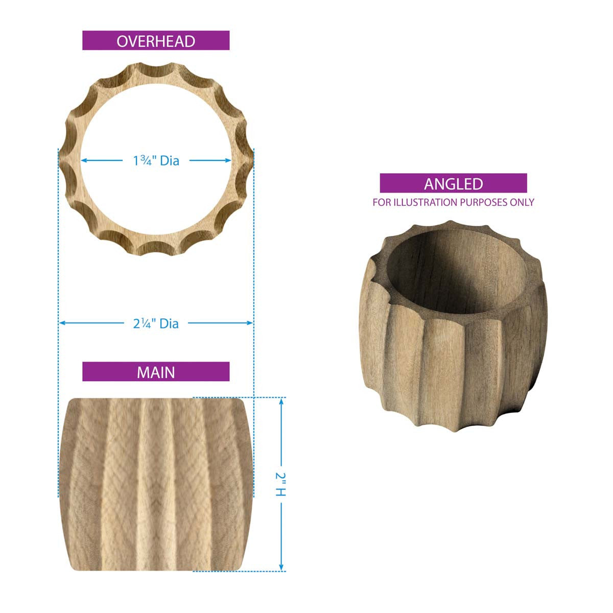 Heritage Napkin Rings - Set of 4