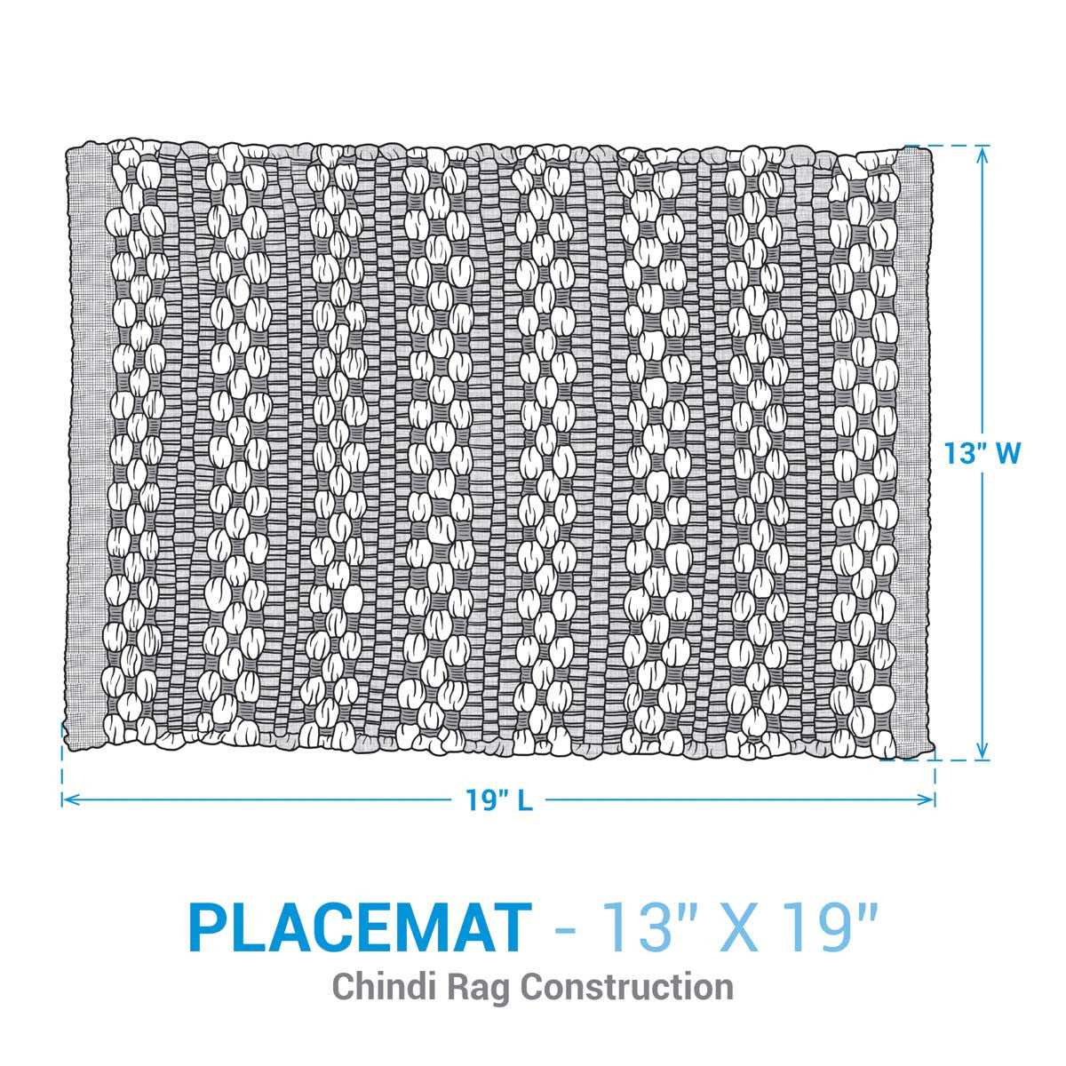 Seaside Woven Placemats - Set of 4