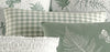 Botanical Bliss Checked Pillow Cover