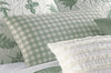 Botanical Bliss Checked Pillow Cover