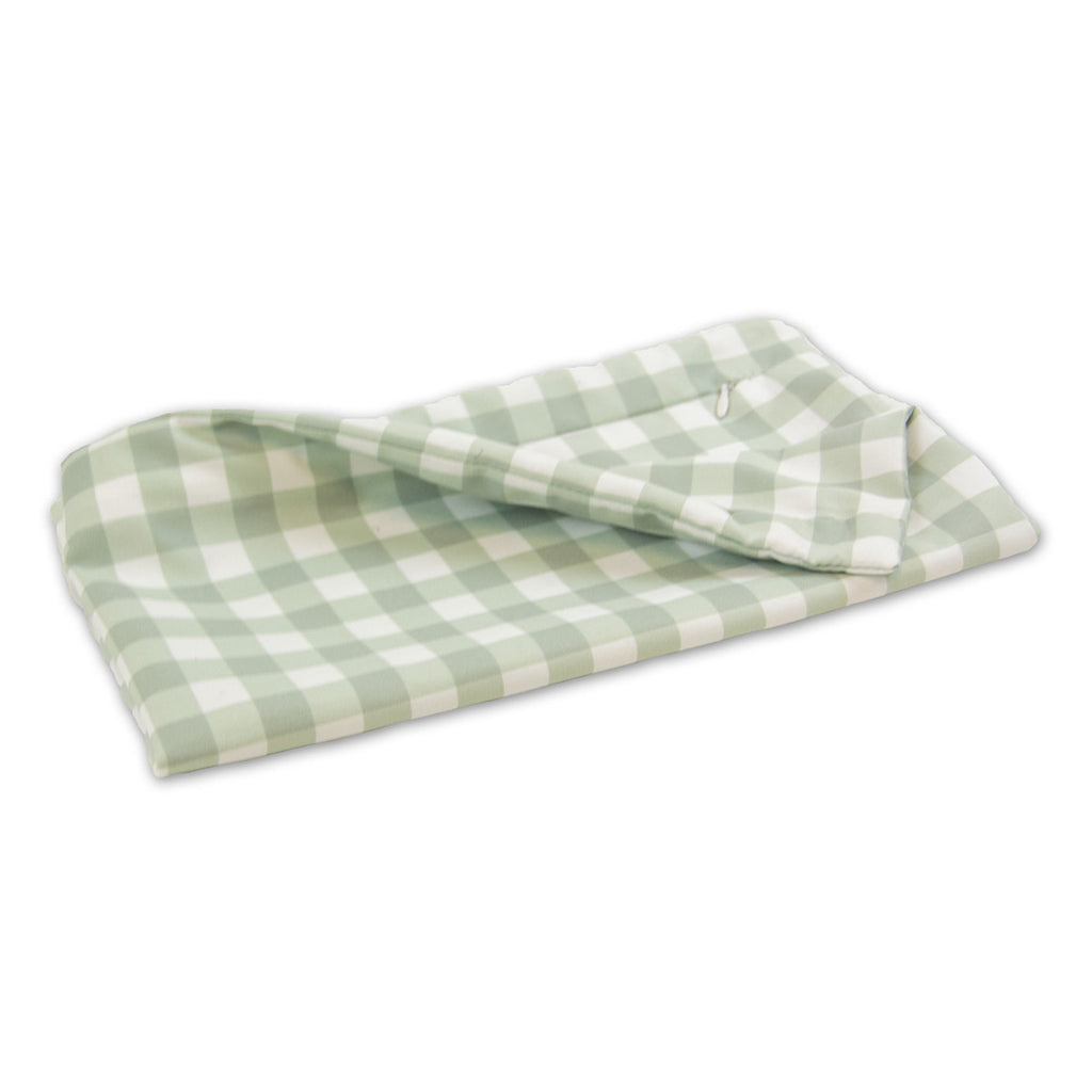 Botanical Bliss Checked Pillow Cover