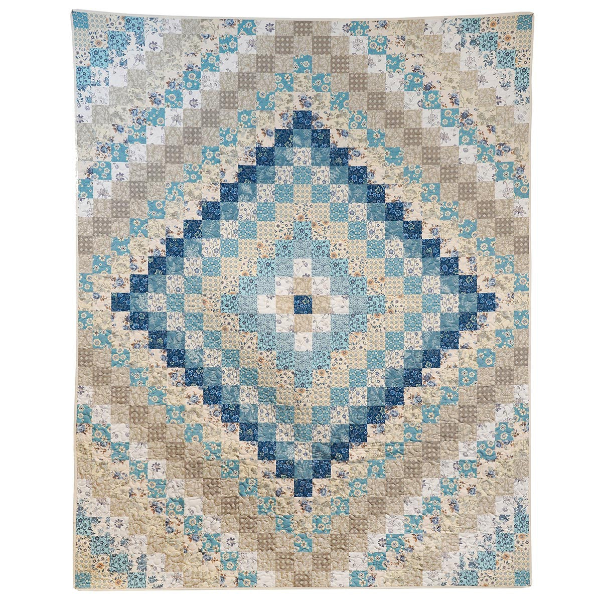 Seabreeze Diamond Quilt Throw