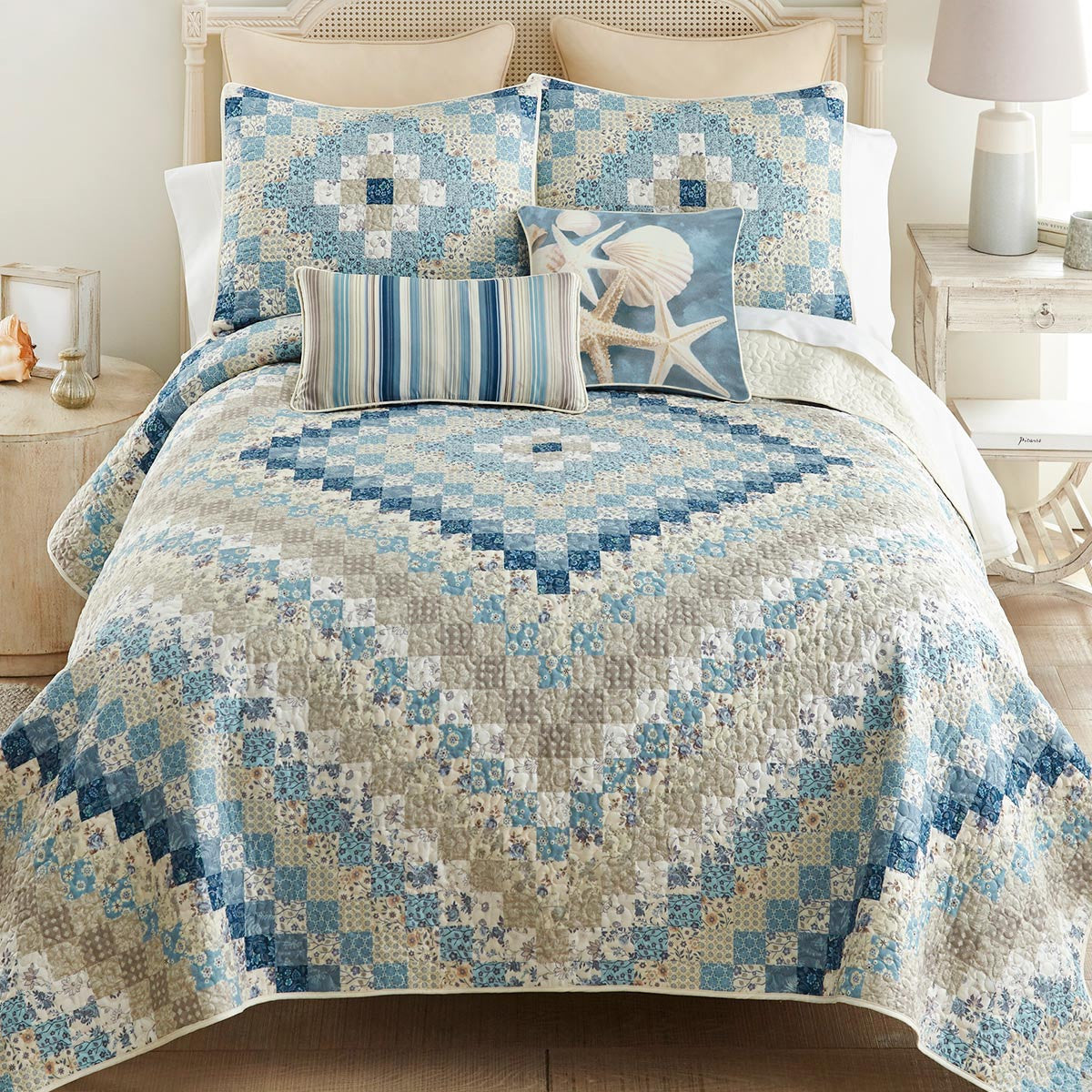 Seabreeze Diamond Decorative Pillows - Set of 2