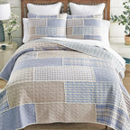 Coastal Patch Quilt Bed Set - King