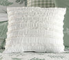 White Bliss Fringed Pillow
