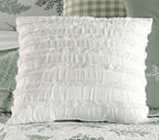 White Bliss Fringed Pillow