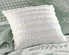 White Bliss Fringed Pillow