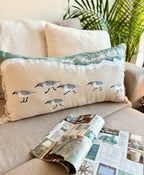 Beach Sandpipers Lumbar Pillow