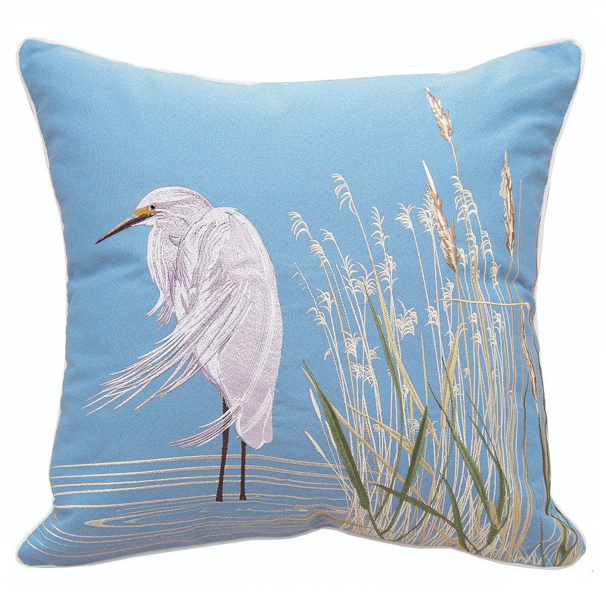 Marsh Egret Indoor/Outdoor Pillow