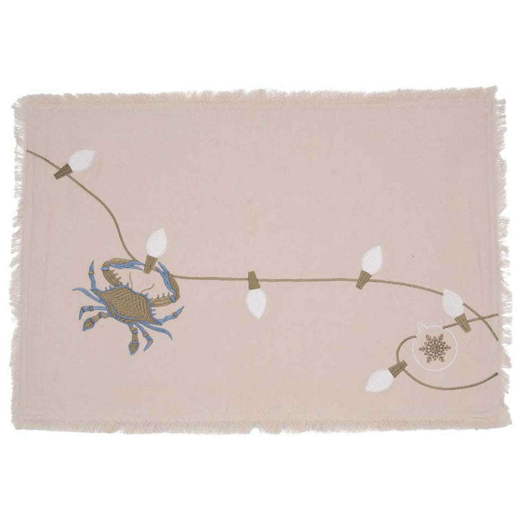 Christmas Crab Placemats - Set of 4
