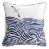 Seabirds & Waves Indoor/Outdoor Pillow