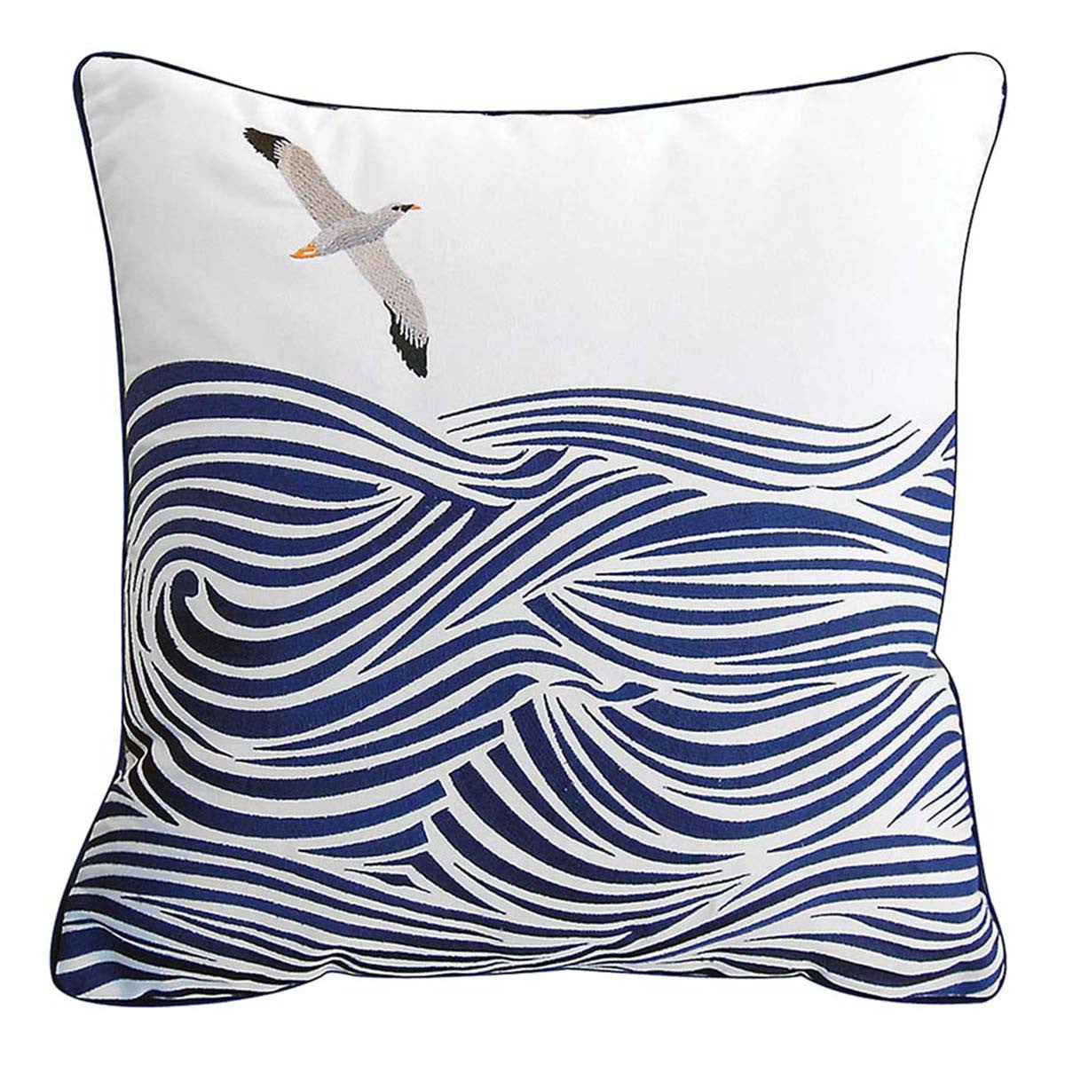 Seabirds & Waves Indoor/Outdoor Pillow