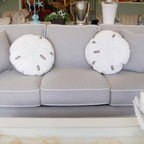 Gray Sand Dollar Pillow