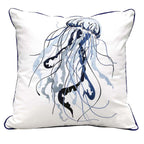 Sapphire Jellyfish Indoor/Outdoor Pillow