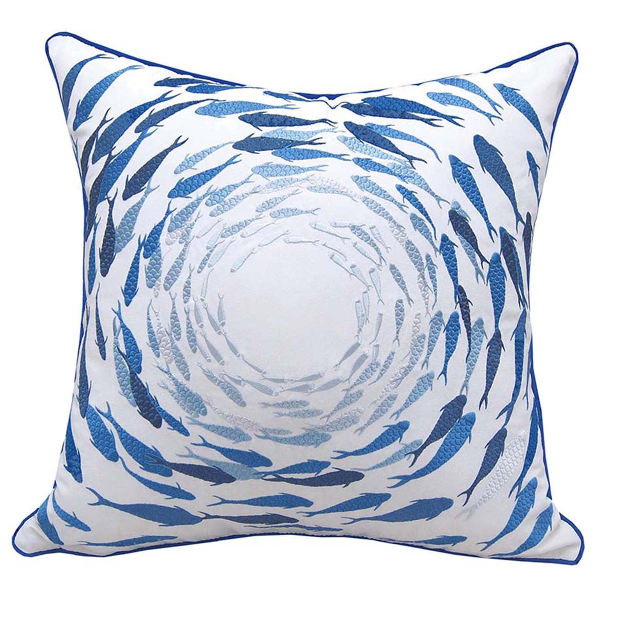 Fishtail Circle Indoor/Outdoor Pillow