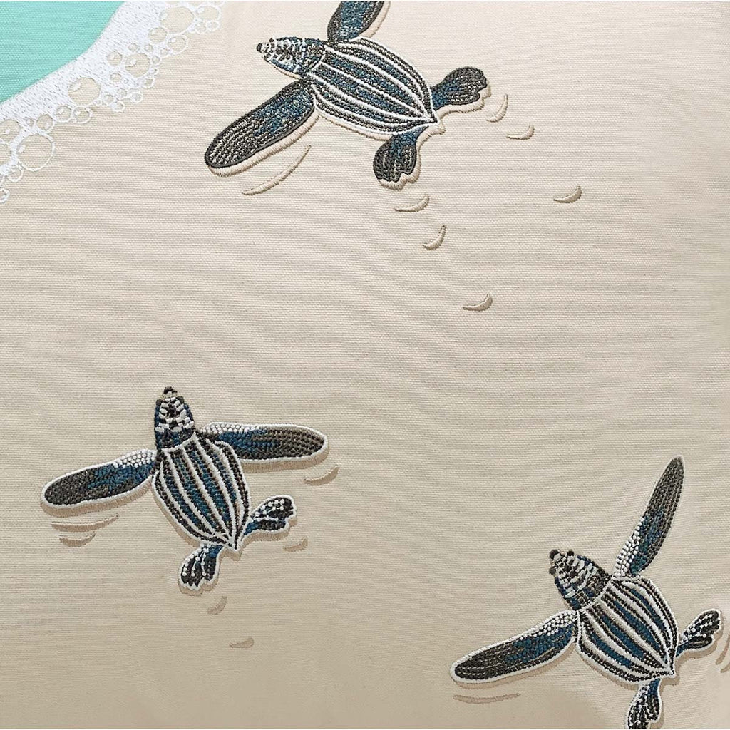 Scurrying Sea Turtles Pillow